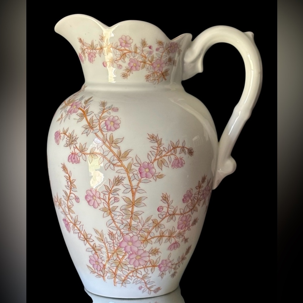 Vintage Marx & Gutherz Carlsbad Large Floral Pitcher